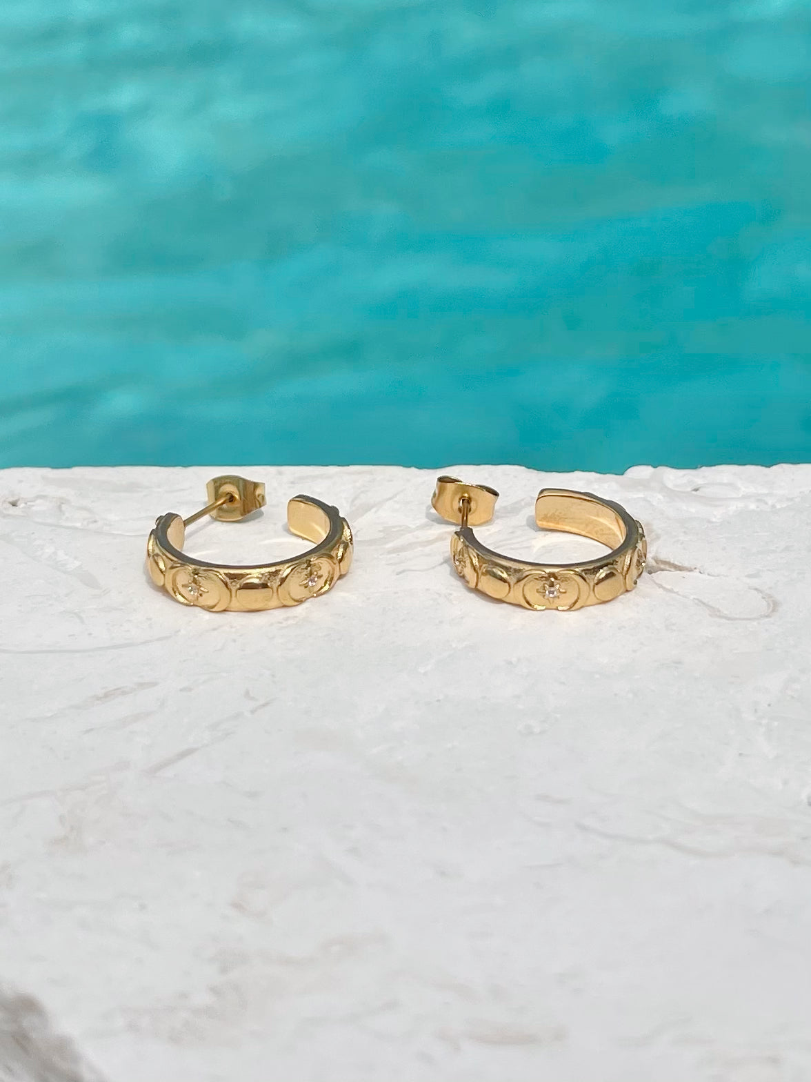 CRESCENT HOOP EARRINGS