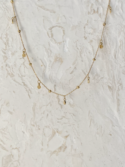 DAINTY BOBBLE CHAIN NECKLACE